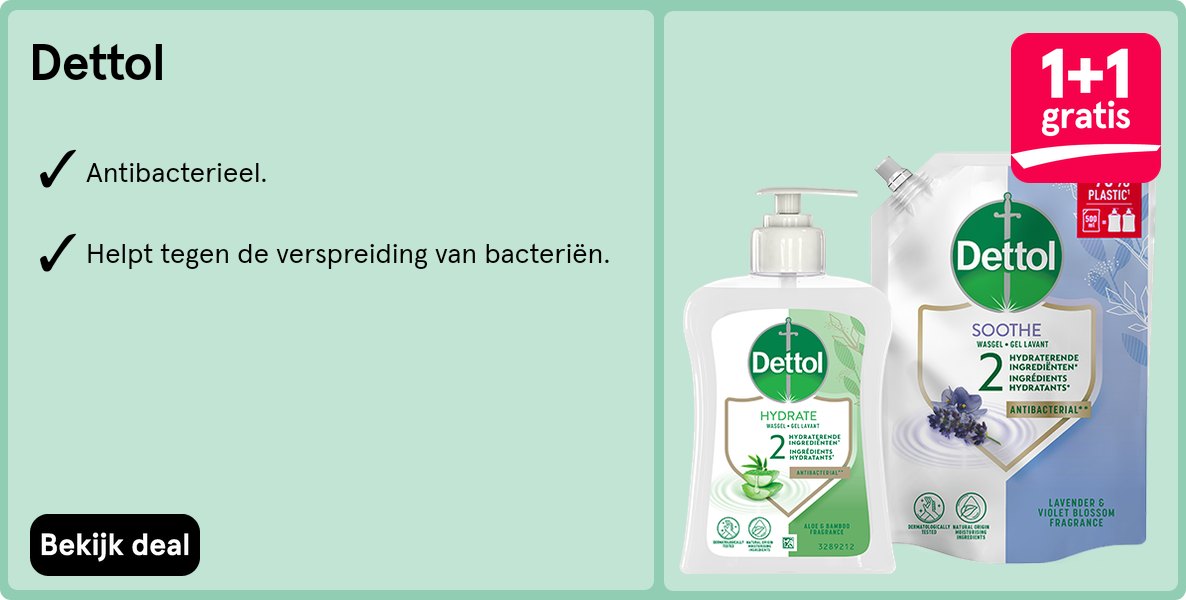Dettol zeep en navulverpakking